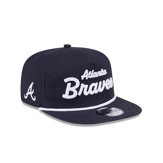 Atlanta Braves - Golfer Team Text Snapback Hat, New Era