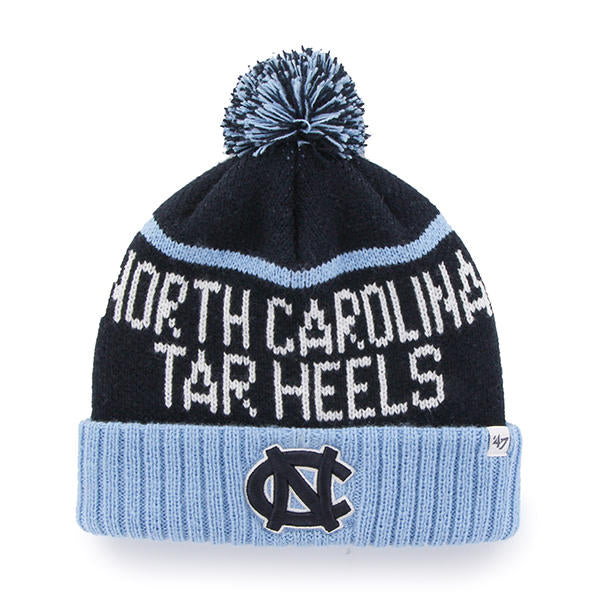 North Carolina Tar Heels - Navy Linesman Cuff Knit Beanie, 47 Brand