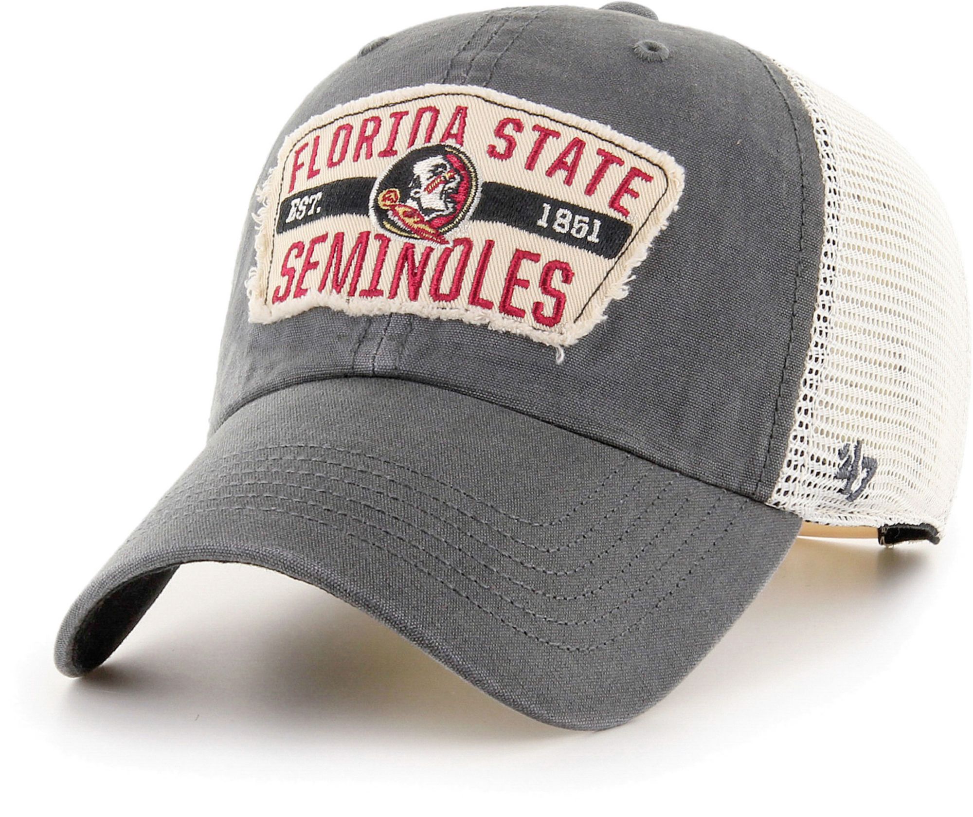 Florida State Seminoles Grey Crawford Clean Up Adjustable Hat