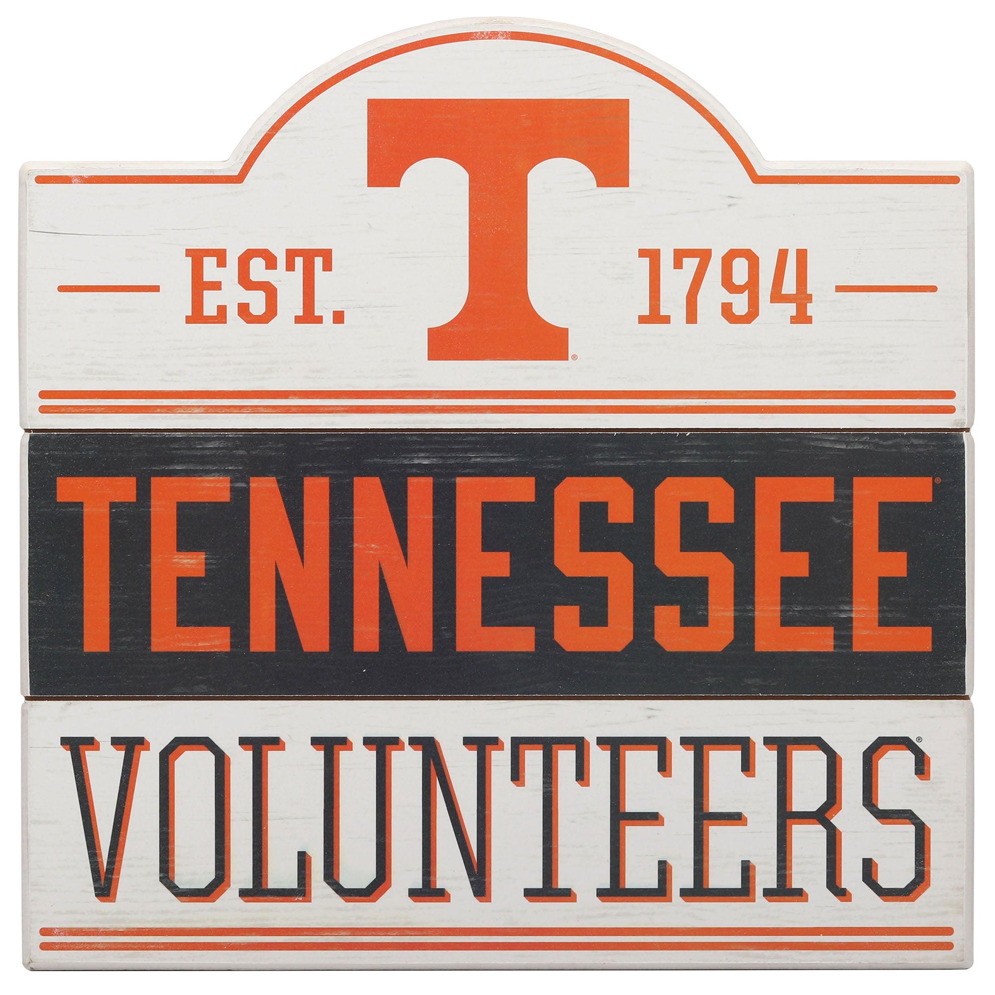 Tennessee Volunteers - University of Tennessee Knoxville Bump Planked Wood Wall Decor