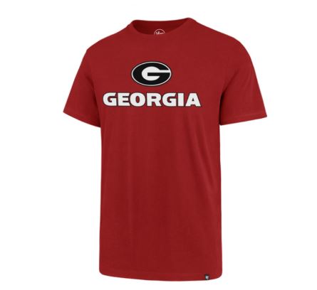 Georgia Bulldogs Red Imprint super Rival T-Shirt