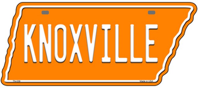 Tennessee Volunteers - Knoxville Novelty Metal License Plate Tag