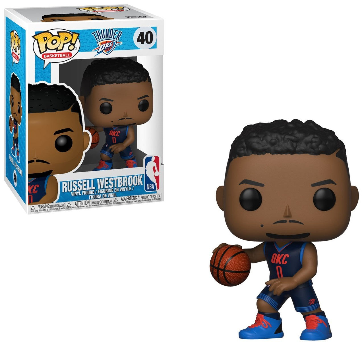 NBA Oklahoma City Thunder Funko POP! Sports Russell Westbrook Vinyl Figure #40