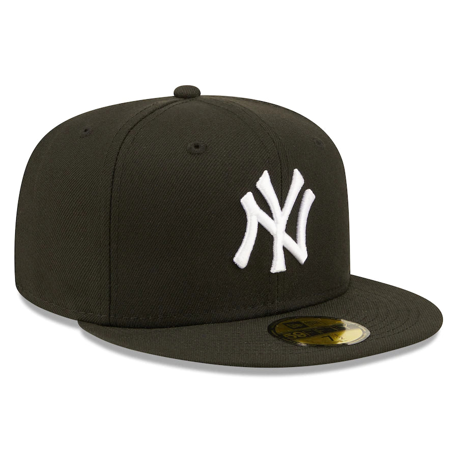 New York Yankees - 59Fifty Black Team Logo Men's Hat, New Era