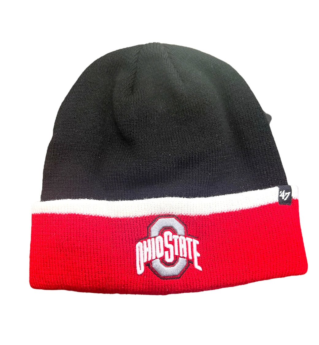 Ohio State Buckeyes Black Sub Zero Cuff Knit Cuff Beanie