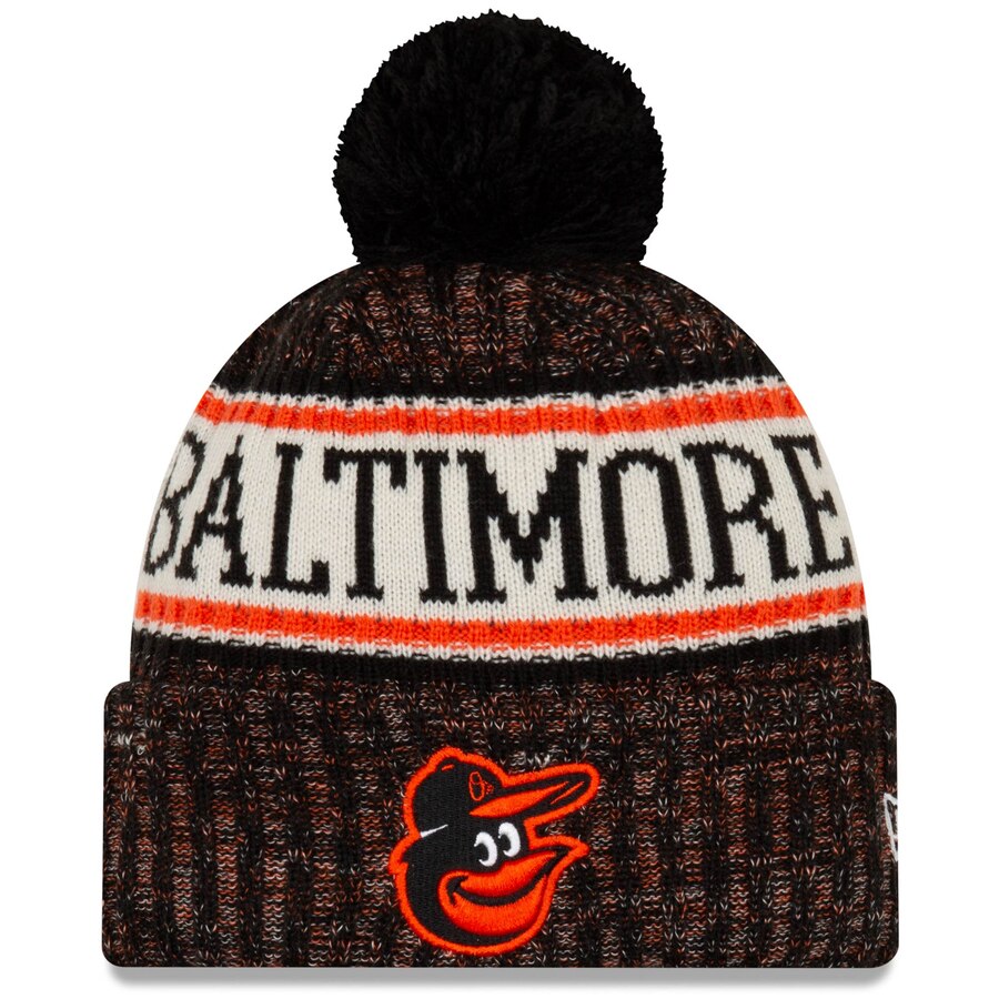 Baltimore Orioles New Era Primary Logo Sport Cuffed Knit Hat