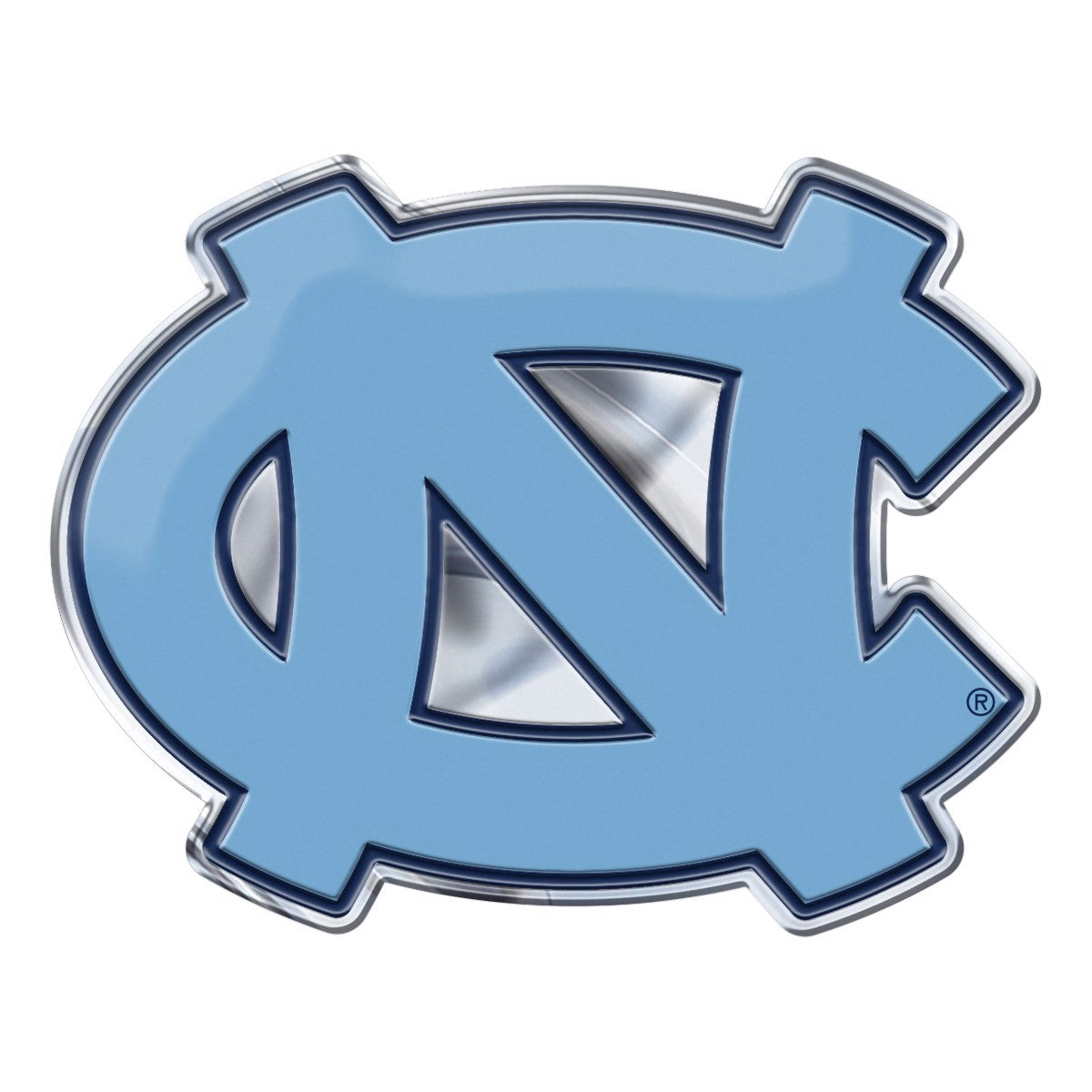 North Carolina Tar Heels - Logo 3" x 3.2" Metal Auto Emblem