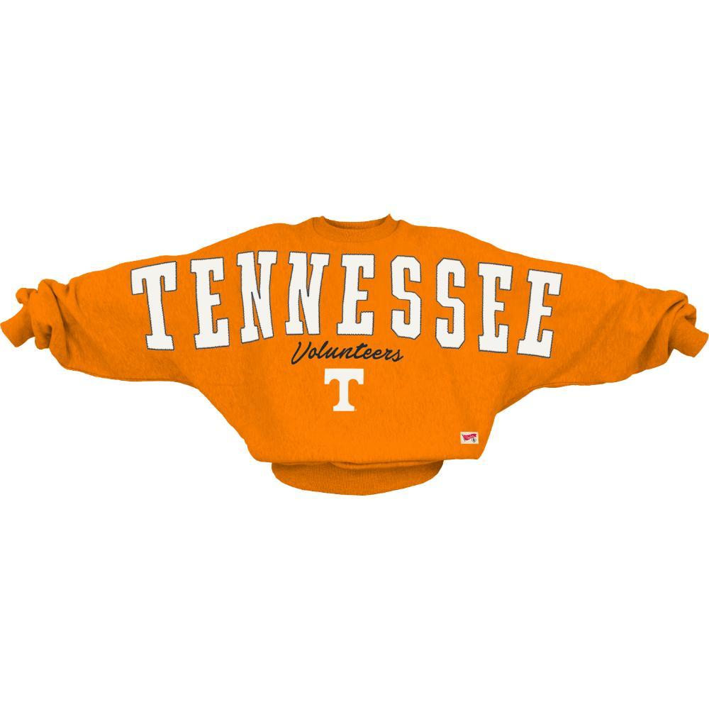 Tennessee Volunteers - Flannigan Piece Dolman-Style Oversized Crew Neck Fleece Long-Sleeve