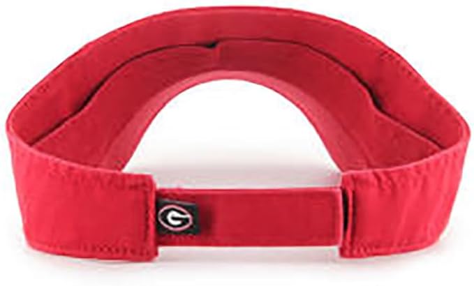 Georgia Bulldogs - Adjustable Clean Up Red Visor, 47 Brand