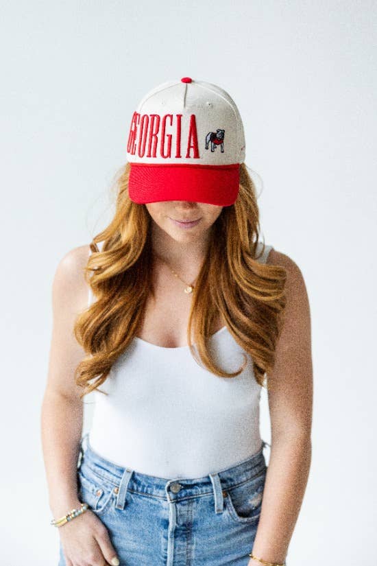 Georgia Bulldogs - Saturday Stretch Canvas Trucker Hat