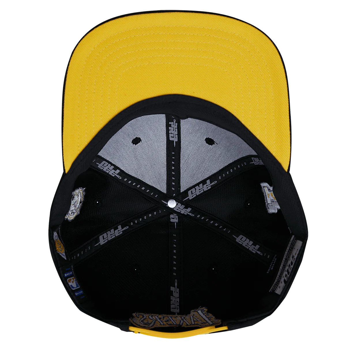 Los Angeles Lakers - NBA Old English Black Snapback Hat