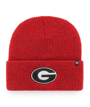 Georgia Bulldogs - Red Brain Freeze Cuff Knit Beanie, 47 Brand