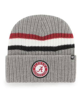 Alabama Crimson Tide - Dark Gray Highline Cuff Knit Beanie, 47 Brand
