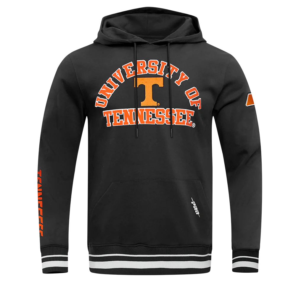 Tennessee Volunteers - NCAA University Of  Tennessee Classic Stacked Logo Fleece Pullover Hoodie