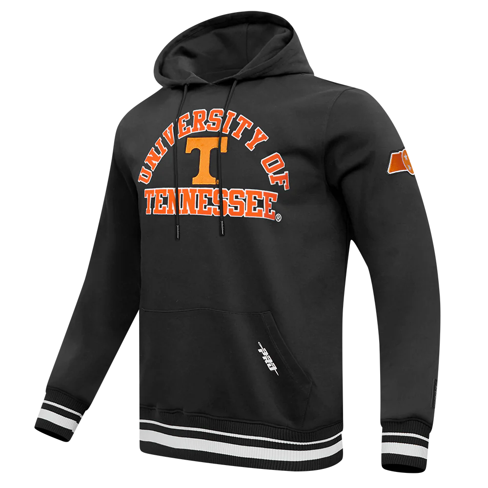 Tennessee Volunteers - NCAA University Of  Tennessee Classic Stacked Logo Fleece Pullover Hoodie