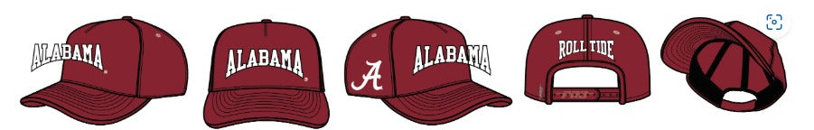 Alabama Crimson Tide - NCAA University Of Alabama Crest Emblem M Pinch Hat