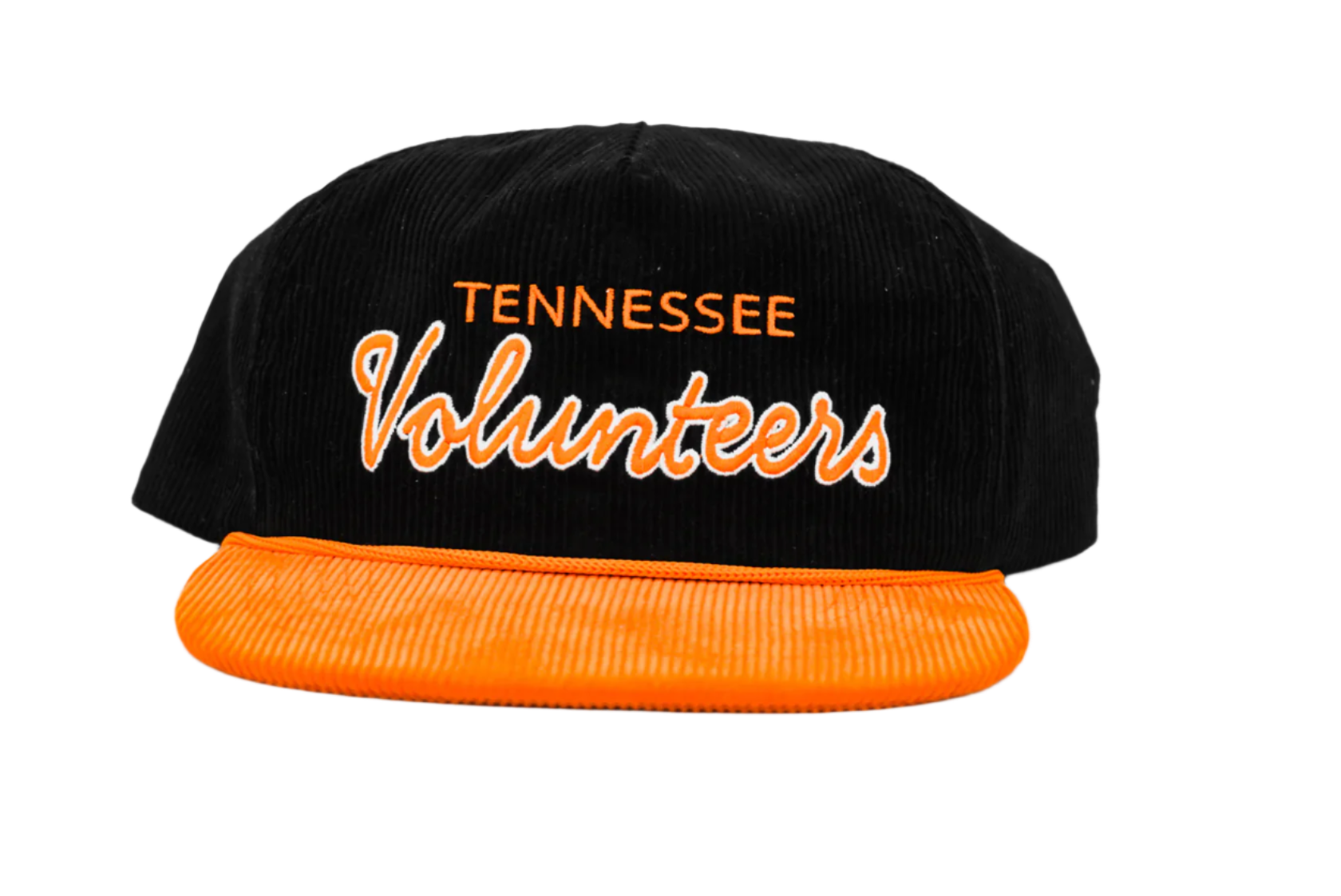 Tennessee Volunteers - Black Corduroy Tennessee Cursive Volunteers Hat