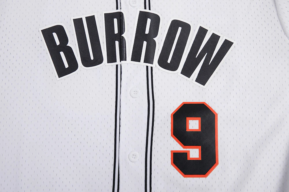 Cincinnati Bengals NFL - Joe Burrow #9 Mesh Bottom Down Men's Adult Shirt