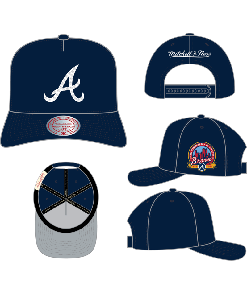 Atlanta Braves - MLB That Bling Pro Snapback Navy Trucker Hat