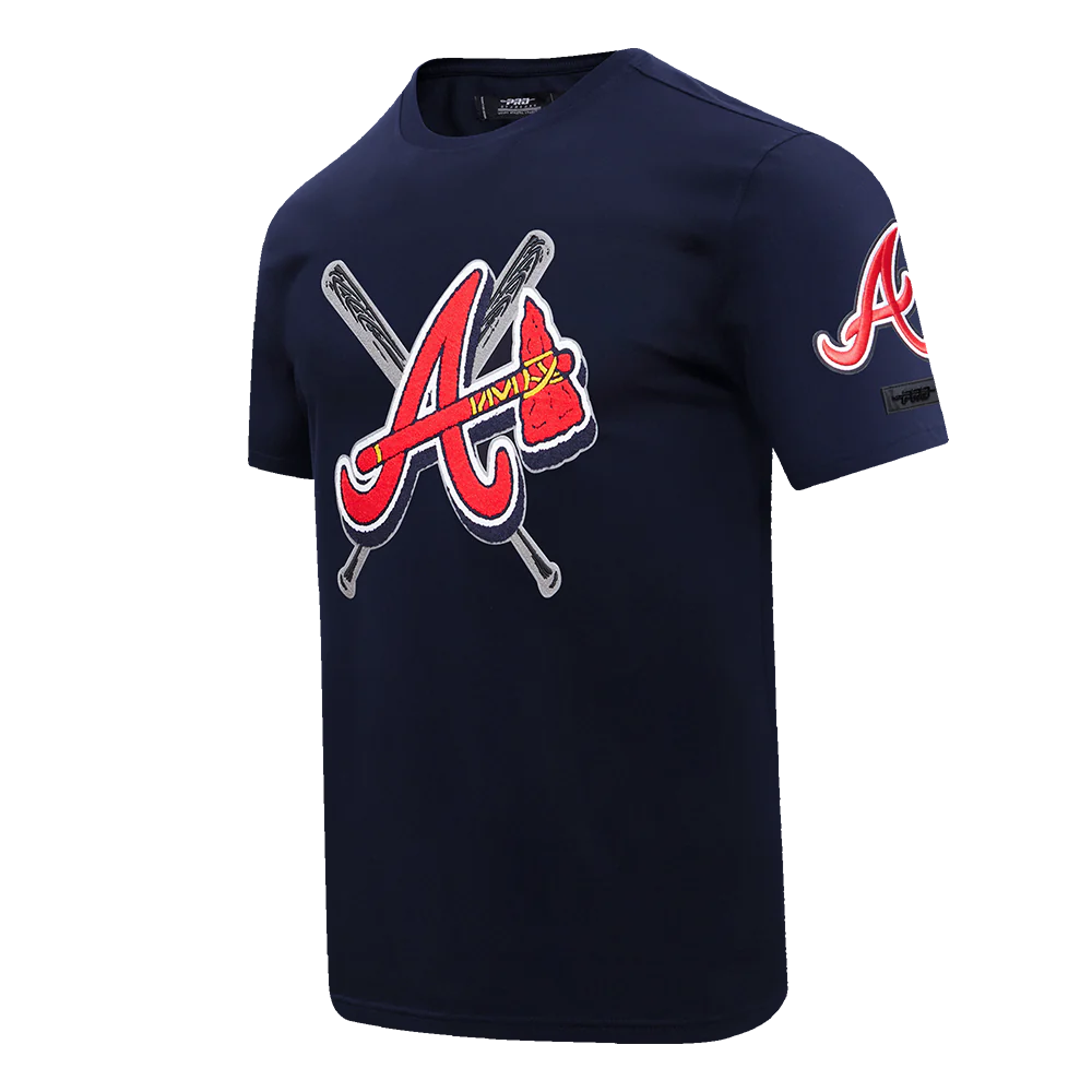 Atlanta Braves - MLB Mashup Men's Top Midnight Navy Short Sleeve T-shirt