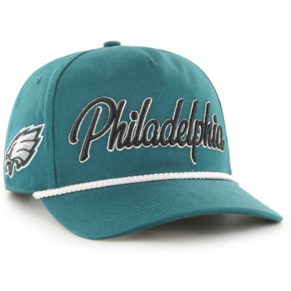 Philadelphia Eagles - Pacific Green Overhand Hitch RF Hat, 47 Brand