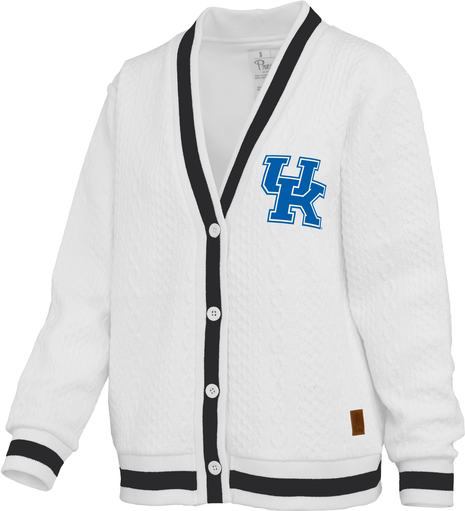 Kentucky Wildcats "North Fork Watertown" - Chunky-Weave Knit 4- Button Cardigan Long Sleeve