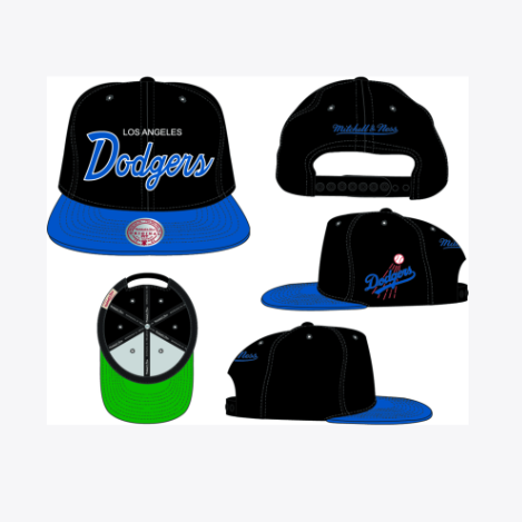 MLB Los Angeles Dodgers Evergreen Script Snapback Hat