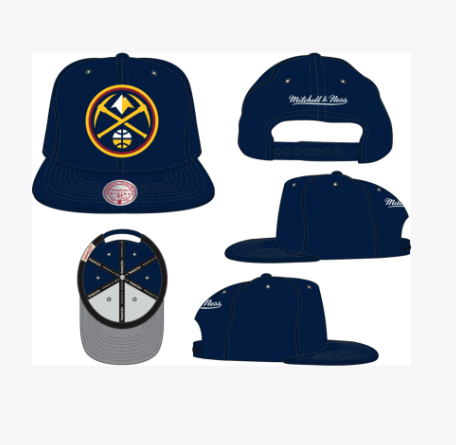 NBA Denver Nuggets Top Spot Snapback Black Hat