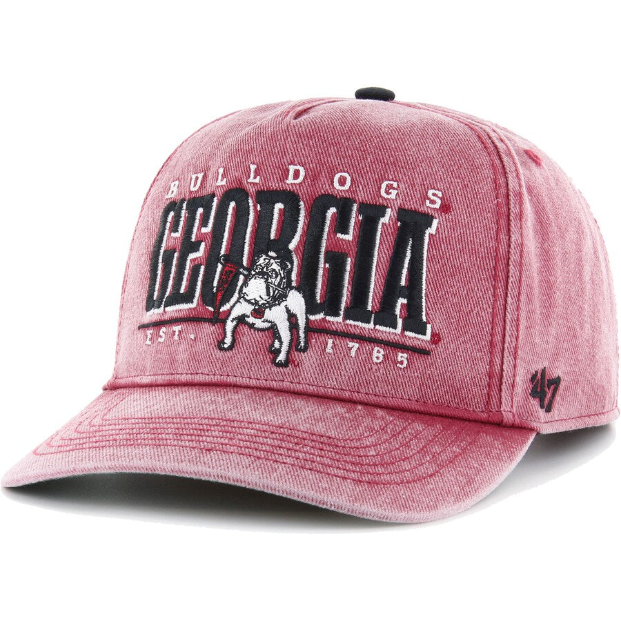 Georgia Bulldogs - Razor Red Fontana Hitch Buckle Back Twill Hat, 47 Brand
