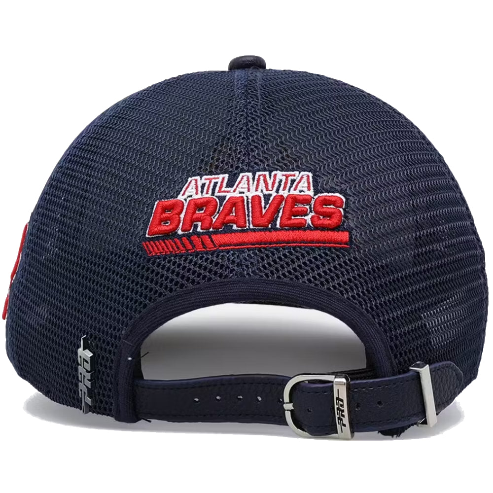 Atlanta Braves - MLB Fast Lane Logo Wool Trucker Strapback Hat