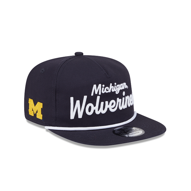 Michigan Wolverines - Golfer Team Text Snapback Hat, New Era