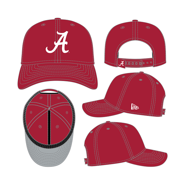 Alabama Crimson Tide - 9Seventy Basic Stretch-Snap  Hat, New Era
