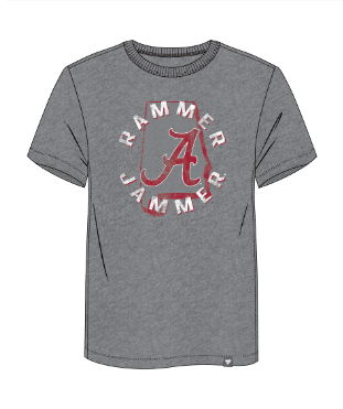 Alabama Crimson Tide -  Fanatics Victory Pursuit Triblend Grey T-shirt