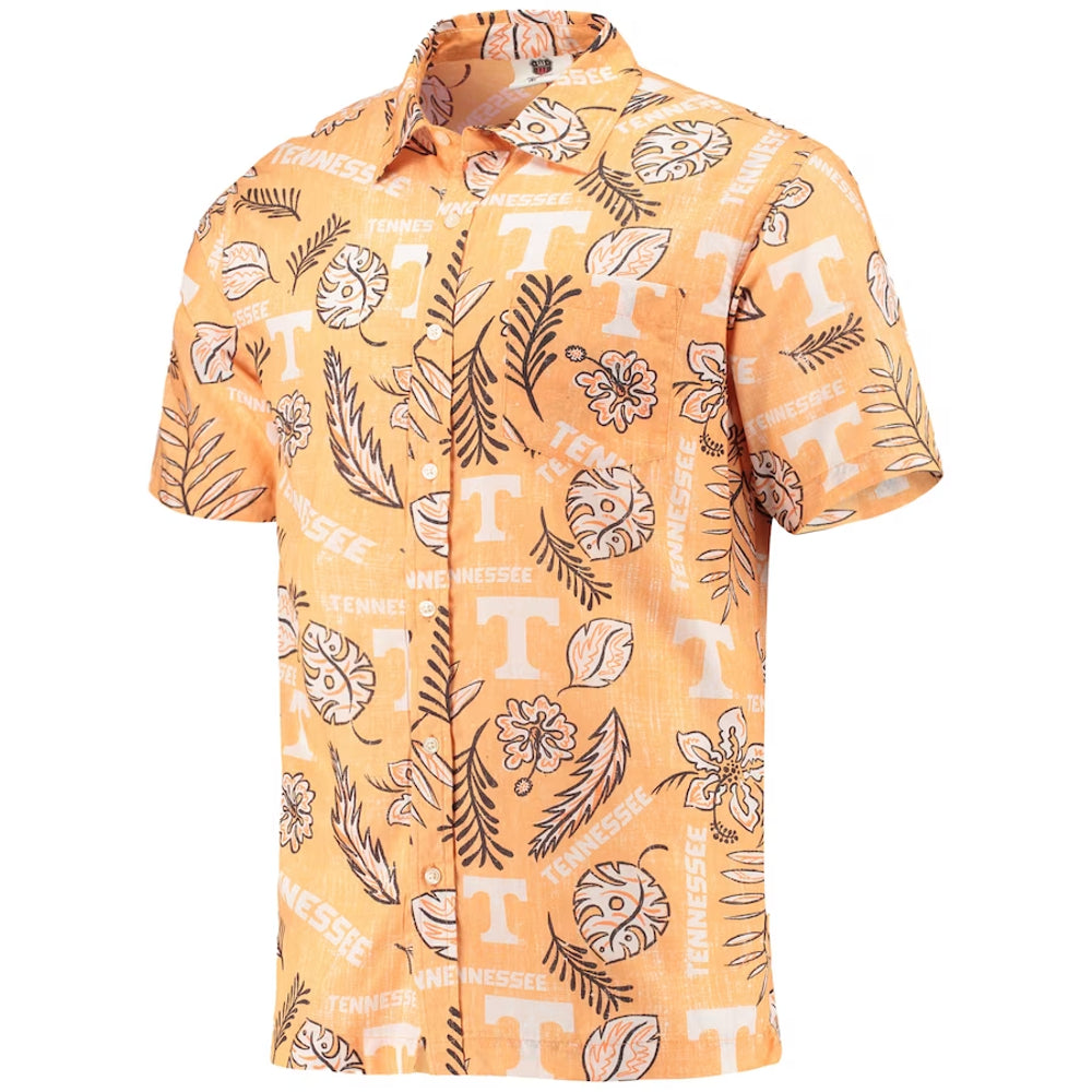 Tennessee Volunteers - Vintage Floral Button-Up Shirt
