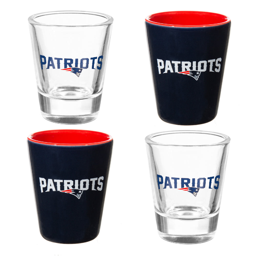 NFL New England Patriots - Glass and Ceramic Shot Glass Set