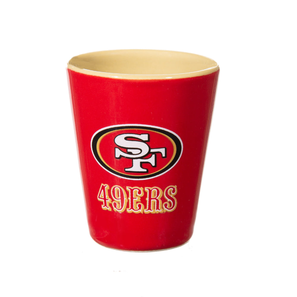 NFL San Francisco 49ers - Glass and Ceramic Shot Glass Set