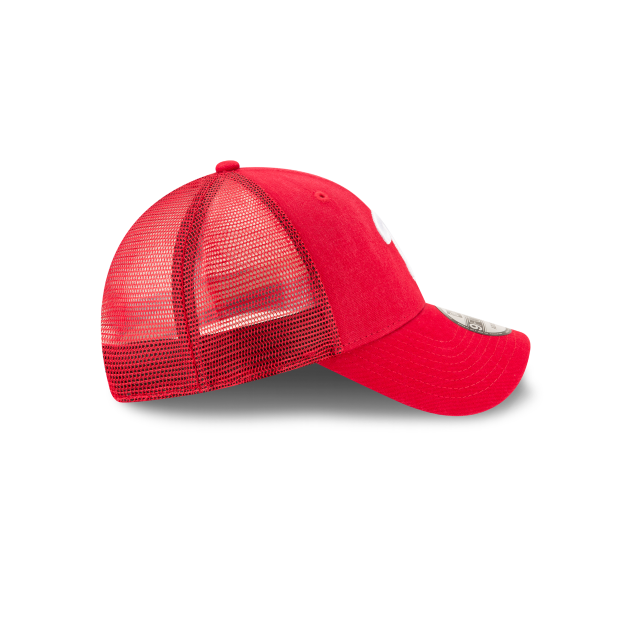 Philadelphia Phillies - 9Forty Red Trucker Mesh Adjustable Hat, New Era