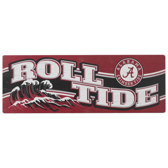 Alabama Crimson Tide - Roll Tide Slogan Wood Wall Decor