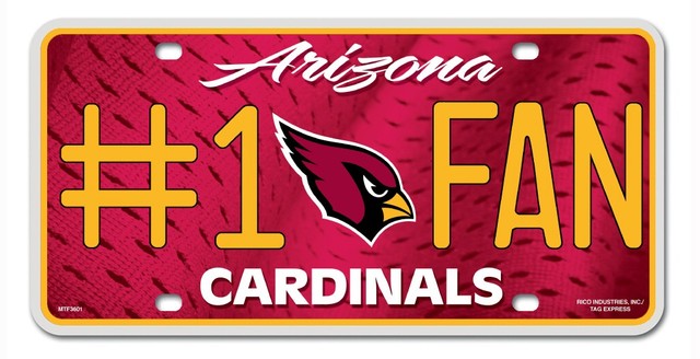 Arizona Cardinals - #1 Fan License Plate