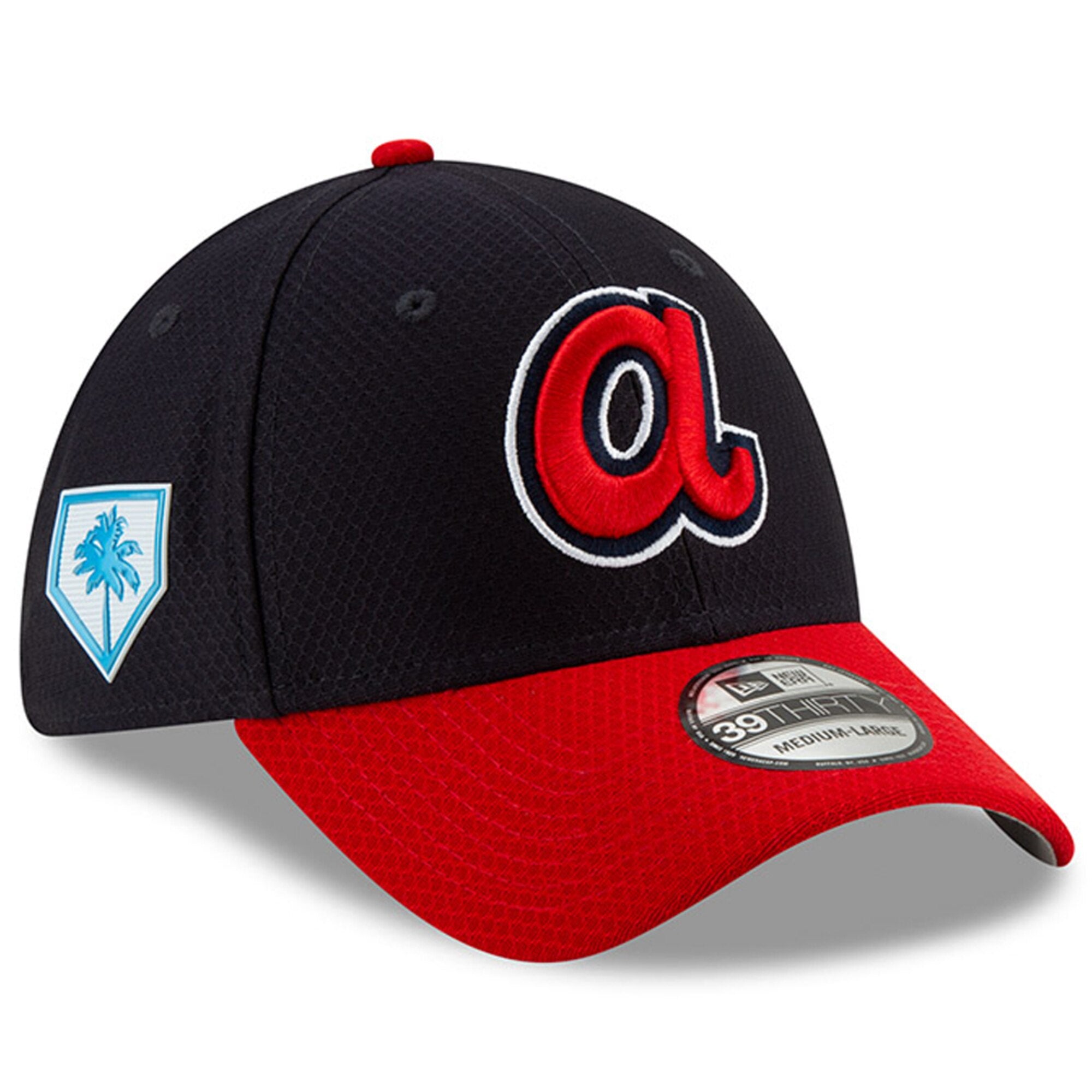 Atlanta Braves  Road 2019 Spring Training 39THIRTY Flex Hat - Navy/Red