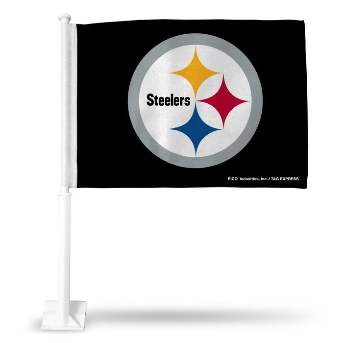 Pittsburgh Steelers NFL Double Sided Car Flag