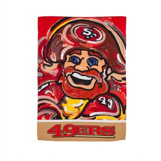 San Francisco 49ers - Justin Patten Suede GDN Garden Flag