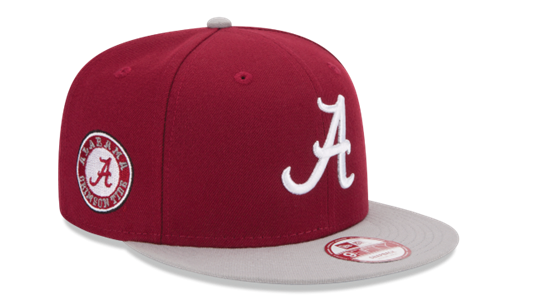 Alabama Crimson Tide 2 Tone Crimson Flatbill Snapback