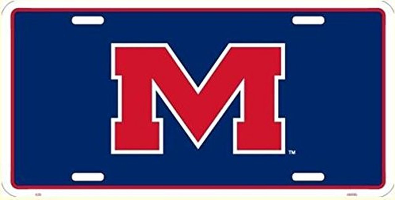 Ole Miss Rebels - Metal License Plate Tag