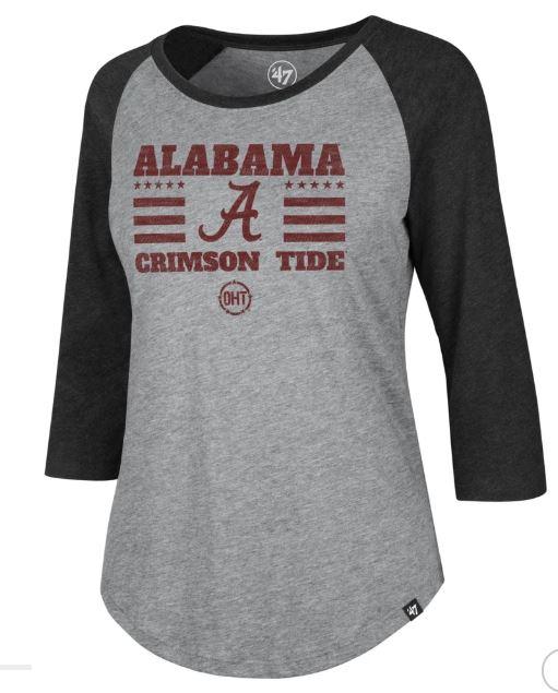 Alabama Crimson Tide OHT KA Club '47 Raglan Women