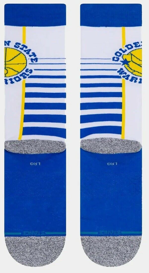 Golden State Warriors - NBA Stance HWC Hardwood Crew Socks Large