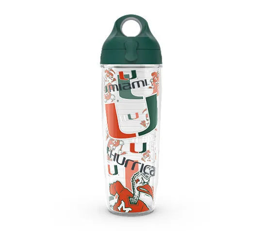 Miami Hurricanes - All Over Plastic Tumbler